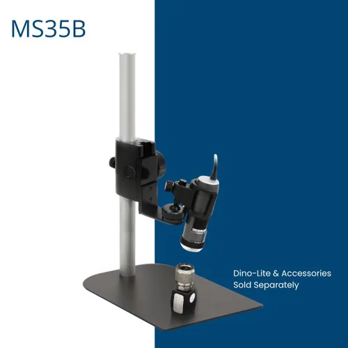 Miniatura 4 de Dunwell Tech, Inc MS35B - Soporte vertical con ajuste de enfoque para Dino-Lite