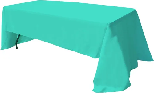 Miniatura 50 de GEFEII Servilletas de tela de poliéster sólido de 18 x 18 pulgadas para cocina, mantel rectangular cuadrado redondo para bodas, fiestas