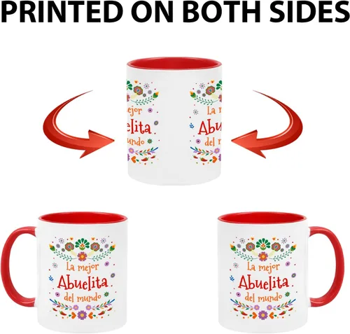 Miniatura 6 de YHRJWN Taza de café Abuela La Mejor Abuelita Del Mundo, regalo para la abuela en español para el día de la madre, cumpleaños, Navidad, regalo