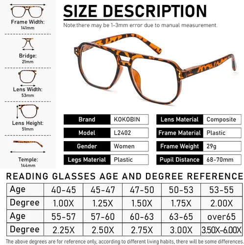 Miniatura 3 de Gafas de lectura de aviador para mujeres y hombres, 4 pares de lectores de bisagra de resorte con bloqueo de luz azul de gran