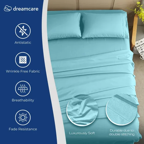 Miniatura 515 de DREAMCARE Juego de sábanas Queen – 6 piezas Sábanas de enfriamiento – hasta 15” Sábanas profundas tamaño Queen – Colección 2500 Supreme – Extra 03
