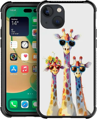 Miniatura 62 de CARLOCA Funda para iPhone XR, diseño de jirafa de cristal, ultra protección, a prueba de golpes, silicona suave TPU antideslizante para iPhone XR