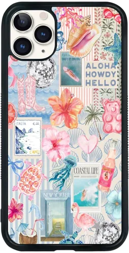 Miniatura 426 de Funda de teléfono de playa de verano a prueba de golpes y protectora con hibisco, bonitas fundas de teléfono para iPhone XR jamaica (Hibiscus Flower)