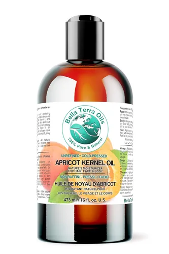 Miniatura 10 de Bella Terra Oils - Aceite de semilla de albaricoque orgánico 8 onzas - Abraza la riqueza de los granos de albaricoque orgánico amargo, enriquecido