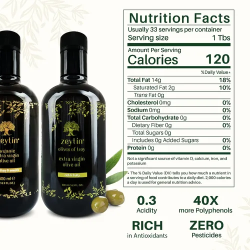 Miniatura 6 de Zeytin Aceites de oliva virgen extra prémium - 2021/2022 Fresh Harvest I Premió la marca I Early-Harvest I Ensaladas y aderezos I prensado en frío I