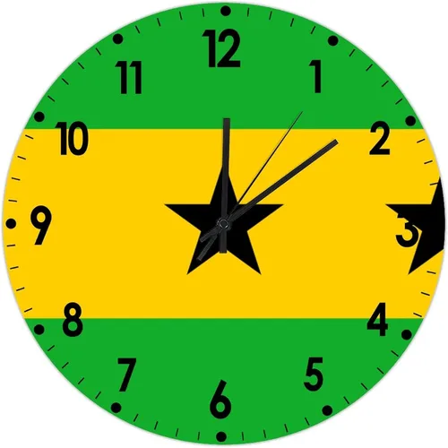 Miniatura 172 de Cheyan Reloj de pared con bandera de Canadá de 12 pulgadas, silencioso, sin tictac, de PVC, funciona con pilas, reloj redondo decorativo, regalo