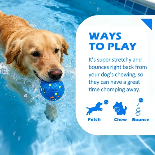 Miniatura 4 de Pelotas de tenis para perros, juguetes interactivos para perros masticadores agresivos, juguete indestructible para mantenerlos ocupados, juguetes