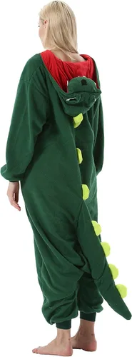 Miniatura 6 de DarkCom Pijama de una pieza de animal para mujer y hombre, disfraz de Halloween, ropa de dormir de Navidad