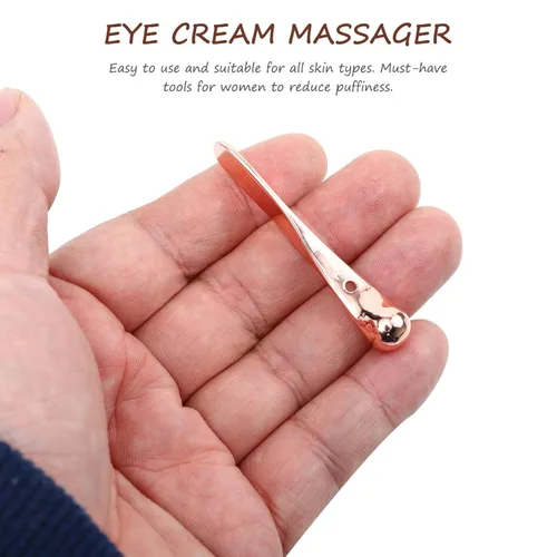 Miniatura 4 de Lurrose 3 unids aplicador de crema de ojos Rodillo Varita Stick Loción Facial Crema Facial Cuchara Espátula de Maquillaje Cuidado de la Piel