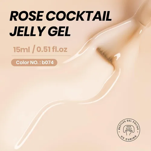Miniatura 52 de Beetles - Esmalte de uñas de gel rosa claro, 0.5 fl oz, color rosa bebé, esmalte de gel que se absorbe con luz UV LED, arte de uñas de verano, salón