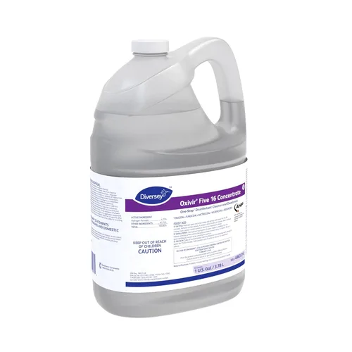 Miniatura 2 de Oxivir Diversey 4963314 Five 16 Limpiador líquido desinfectante de fuerza hospitalaria de un solo paso, peróxido de hidrógeno acelerado