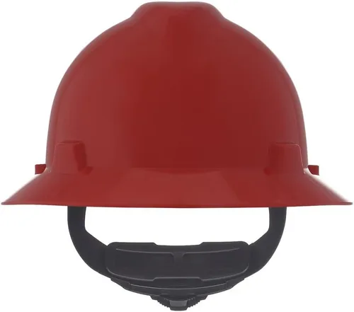 Miniatura 29 de MSA V-Gard Casco de Ala Completa con Suspensión - Carcasa de Polietileno, Protección Superior contra Impactos y Correas de Corona Autoajustables