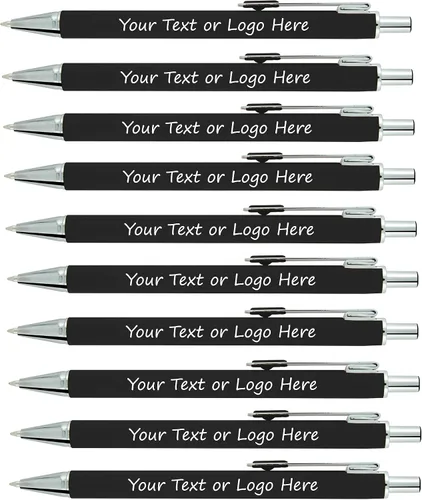 SyPen Personalizado con tu logotipo personalizado o bolígrafo de texto, paquete de 100 bolígrafos de metal para marketing, fiestas y eventos, de