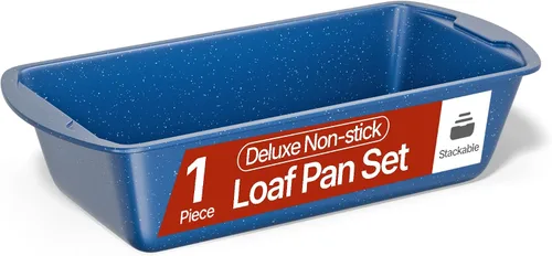 Juego de moldes antiadherentes para pan, paquete de 1, molde grande para hornear pan de acero al carbono de 11 pulgadas, apto para horno hasta
