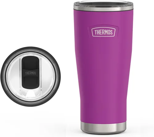 Miniatura 14 de THERMOS ICON SERIES, vaso de acero inoxidable con cierre deslizante, 18 onzas, carmesí