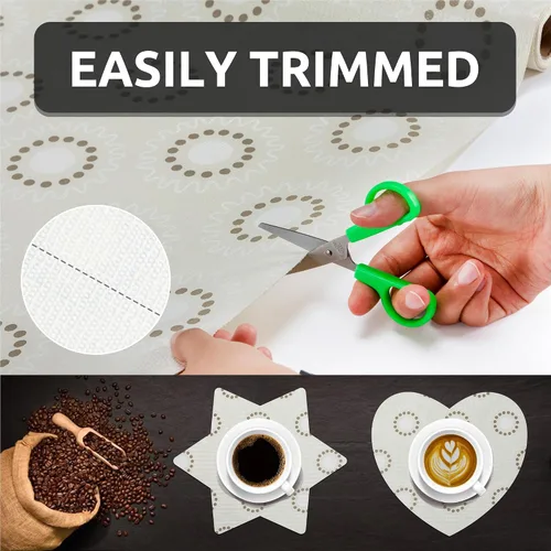 Miniatura 7 de FIFTY FEET Revestimiento de estante de 12 x 120 pulgadas para armarios de cocina, revestimiento de cajón de PVC para cómoda antideslizante