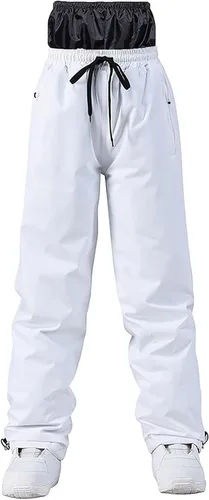 Miniatura 2 de hlysgo Pantalones de esquí de nieve para mujer, impermeables, aislados, softshell, con cordón, pantalones de snowboard