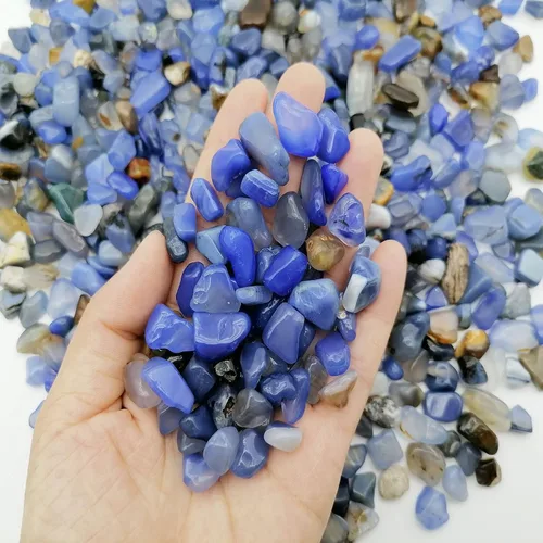 Miniatura 3 de 3/4 libras de piedras trituradas de piedra curativa Reiki cristal para hacer joyas para decoración del hogar, Ágata