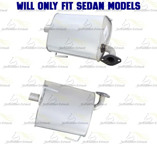 Miniatura 3 de Resonador de Escape Tubo en Y y Par de Kit de Silenciador Compatible para Subaru Impreza 2.5L 2008-2011 Acero Inoxidable Northeastern Exhaust