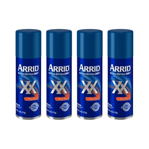 ARRID XX Desodorante Antitranspirante Spray Regular 4 oz (Paquete de 4)