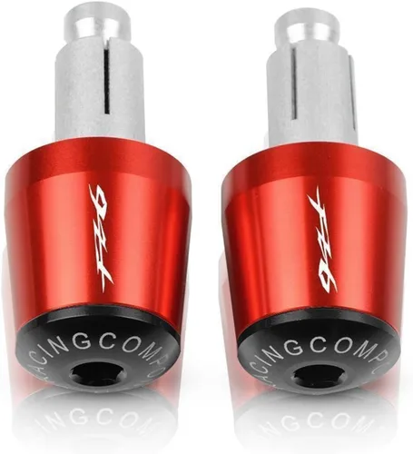 Miniatura 4 de Motorcycle Handlebar Grips End Handle Bar Cap Ends Plug for Yamaha FZ6 FAZER FAZER600 FZ6S FZ6N FZ6S2 FZ6R S2 SJ6S FZ600 FZ-6 (Color : Black-Red)