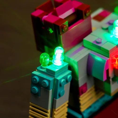 Miniatura 7 de VONADO Kit de luces LED para Lego Minecraft The Devourer Showdown 21257 (solo luces, sin modelos) Juego de iluminación creativa accesorios