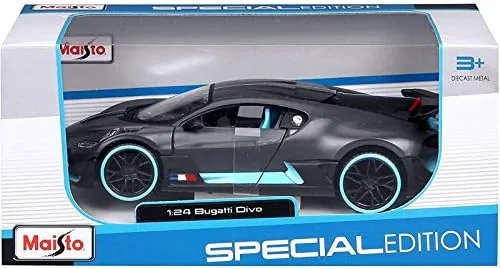 Miniatura 5 de Maisto Tech Bugatti Divo Gris Oscuro 1/24 Diecast Modelo Auto