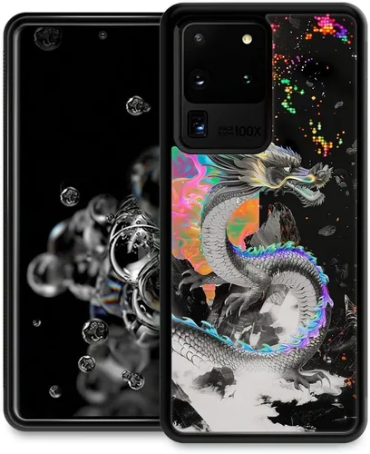 Miniatura 40 de CARLOCA Funda compatible con Samsung Galaxy S20, familia de jirafas divertidas en blanco y negro, para niñas y mujeres, diseño gráfico de moda, a