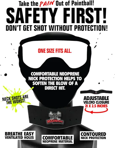Miniatura 5 de Paquete combo de protector para el pecho acolchonado, mitón táctico y protector para el cuello Maddog Sports