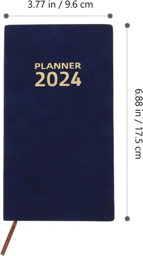 Miniatura 2 de Agenda 2024, agenda diaria, agenda diaria, bloc de notas, cuaderno con divisores, agenda anual, libreta portátil, línea divisoria, papel delicado