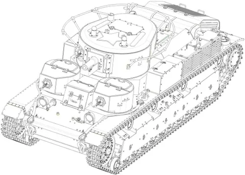 Miniatura 5 de Hobby Boss T-28 Tanque medio temprano soviético