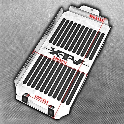 Miniatura 3 de Cubierta de radiador de motocicleta, protector de rejilla de parrilla compatible con Honda VTX1800 VTX 1800 C F N R S T (plata brillante)