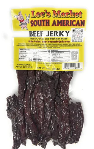 Miniatura 8 de Lee's Market Carne seca de rábano picante - Suave y tierna - Bocadillo saludable bajo en carbohidratos y sin gluten - Apto para paleo y keto
