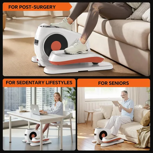 Miniatura 6 de Under Desk Elliptical Machine with Remote Control, 16 Adjustable Speed Electric Ellipse Leg Exerciser Pro As Seen On TV for Senior, Portable Quiet