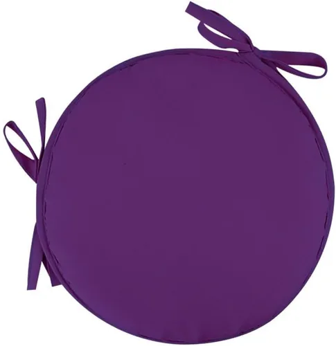 Miniatura 4 de Womenyiaor Juego de 2 cojines redondos para sillas de bistró para interiores y exteriores, cojines para sillas de bistró con lazos, cojines redondos