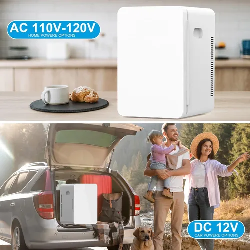 Miniatura 5 de advwin Mini Refrigerador de 22L para Dormitorio, 30 Latas Enfriador y Calentador Portátil Refrigeradores Compactos con Alimentación CA/CC