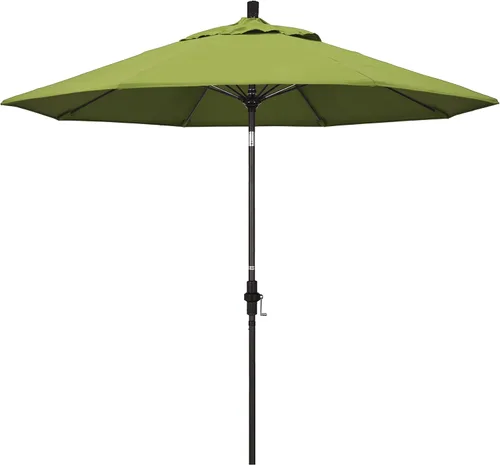 Miniatura 17 de California Umbrella GSCUF908117-5461 - Sombrilla redonda de 9 pies con poste de aluminio y varillas de fibra de vidrio para patio, 9 pies