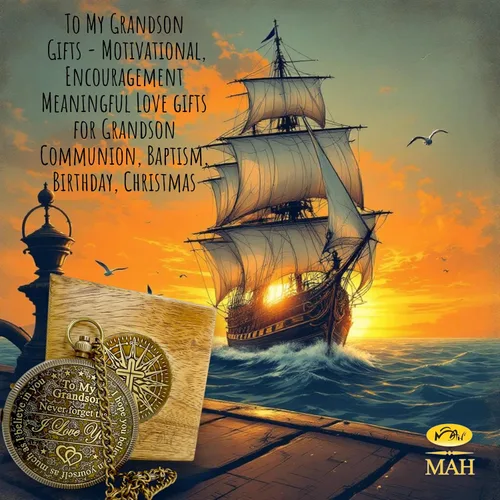 Miniatura 2 de Brass Compass Gift to My Son Never Forget I Love You, Sentimental Keepsake from Mom Dad Grandparents, Inspirational Guidance Compass Gift for Son