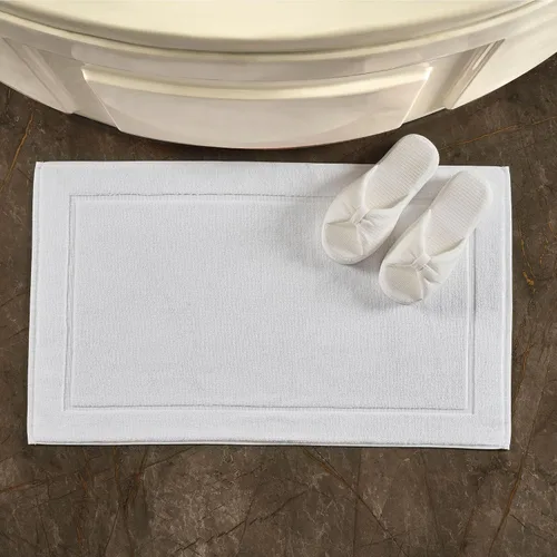 Miniatura 4 de Hammam Linen - Tapetes de baño, 21 x 34 pulgadas, paquete de 2, 100% algodón hilado en anillo, diseño de bandas, altamente absorbentes, lavables a