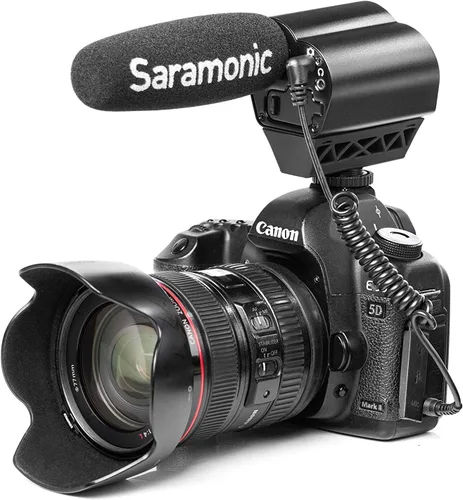 Miniatura 3 de Saramonic VMIC - Micrófono de video súper cardioide con grabadora de audio incorporada para cámaras DSLR