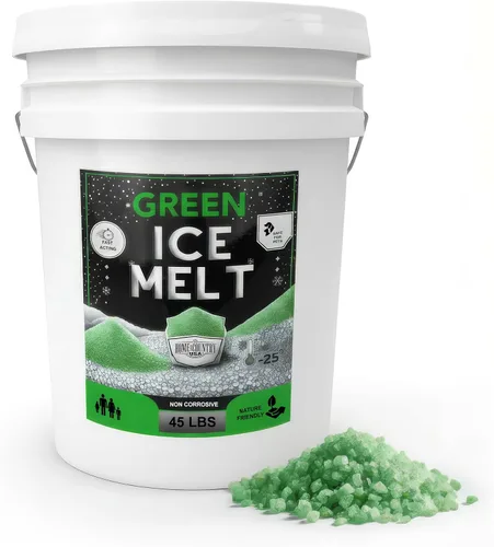 Miniatura 5 de Peach Country Blue Ice Melt -25°F Efectivo, anticongelante seguro para mascotas y ecológico, gránulos de acción rápida para entradas de vehículos