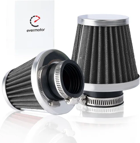 Miniatura 8 de Evermotor - Filtro de aire de acero de doble capa para motor, limpiador de carburador de 34 mm, 35 mm, 36 mm, para motocicleta, scooter, ATV