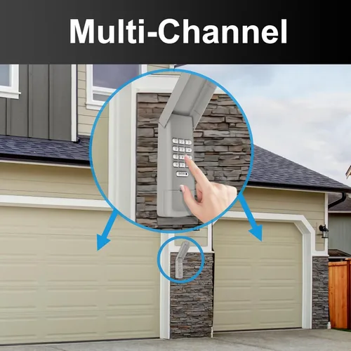 Miniatura 6 de 2 llaveros universales para abrir puertas de garaje, 4 botones, programable, compatible con abridor Liftmaster Chamberlain Craftsman con botón