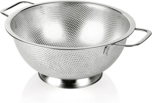 Miniatura 9 de Gulex Colador de acero inoxidable de 3 cuartos, colador para alimentos de cocina, apto para lavavajillas