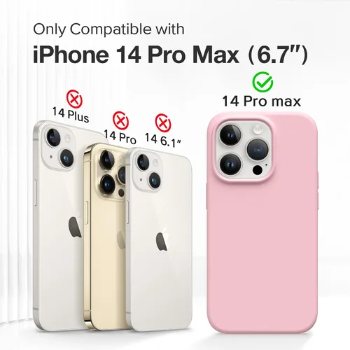 Miniatura 342 de GONEZ Funda de silicona para iPhone 15 Pro Max, compatible con Magsafe, protector de cámara + protector de pantalla, forro de microfibra suave