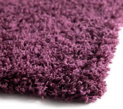 Miniatura 5 de Unique Loom Zuniga Solid Shag Collection alfombra moderna de felpa negra de área (7' 0 x 10' 0)