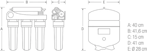 Miniatura 6 de Filtros para equipos de ósmosis inversa, blanco, estándar