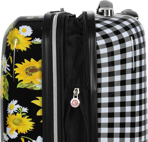 Miniatura 4 de Betsey Johnson - Maleta para equipaje (ABS + PC), diseño a cuadros de 30 pulgadas