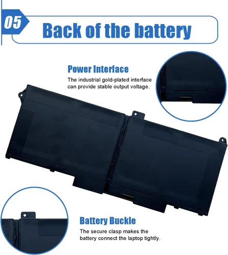 Miniatura 6 de 63Wh RJ40G - Batería para portátil de 4 celdas compatible con Dell Latitude 14 5420 Latitude 15 5520 Precision 15 3560 Series Notebook P137G