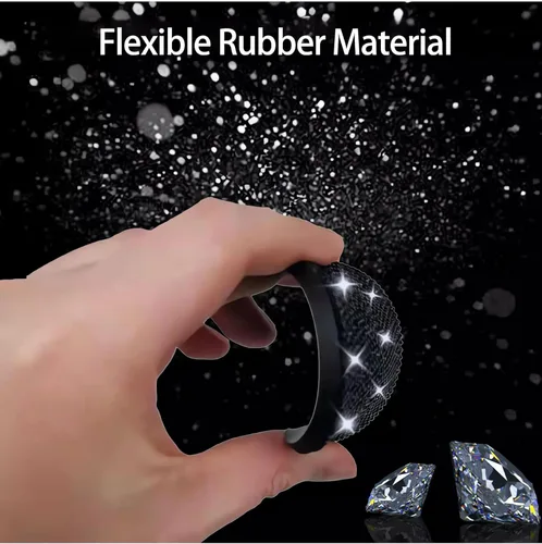 Miniatura 5 de Funda de volante brillante con diamantes y 2.75 pulgadas de posavasos para portavasos, accesorios interiores de automóviles, SUV para mujeres